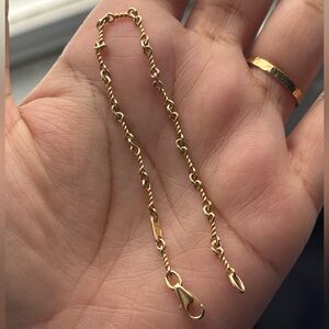 14K FANCY LINK BRACELET